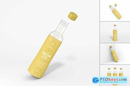 Cosmetic Skincare Oil Bottle Branding Mockup Set
