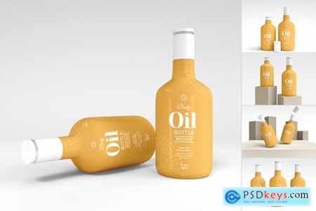 Body Oil Bottle Branding Mockup Set 7LWR9SJ