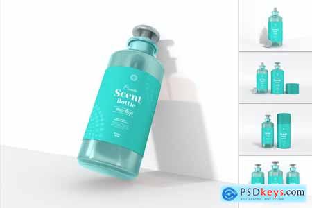 Luxury Perfume Scent Spray Bottle Branding Mockups