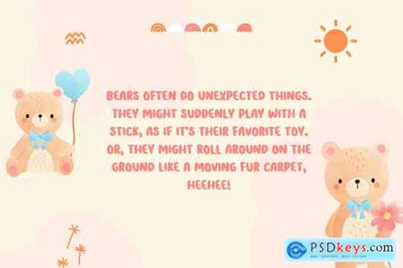 Bubbly Bear - The Chubby Kids Font