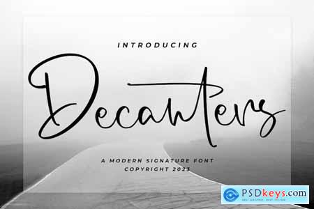 Decanters - Signature Font