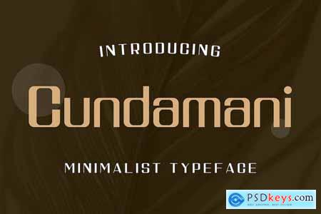 Cundamani - Minimalist Elegant Typeface