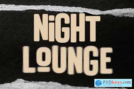 Night Lounge - Tall Sans Typeface