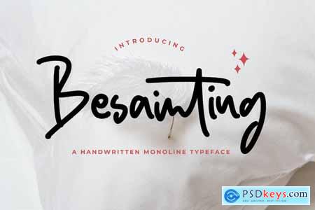 Besainting - Bold Monoline Font