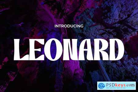 Leonard - A Blend of Retro, Modern, & Vintage Font