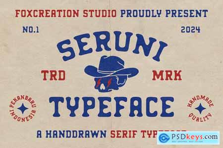 Seruni Handdrawn Typeface