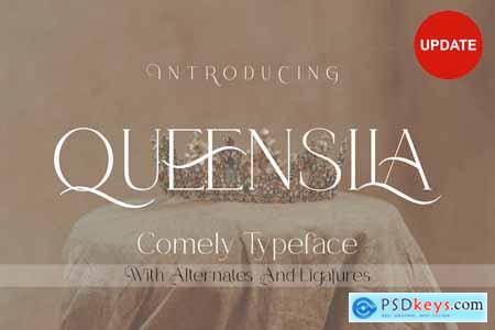 Queensila - Comely Styled Serif Font