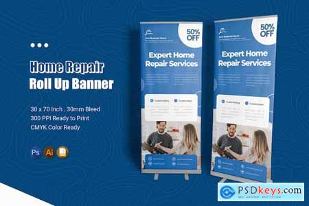 Home Repair Service Roll Up Banner