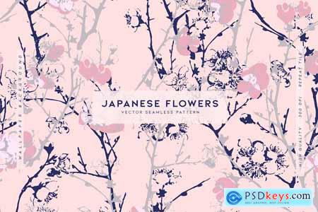 Japanese Flowers Pattern