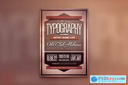 Typography Flyer Poster