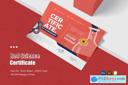 Red Science Certificate