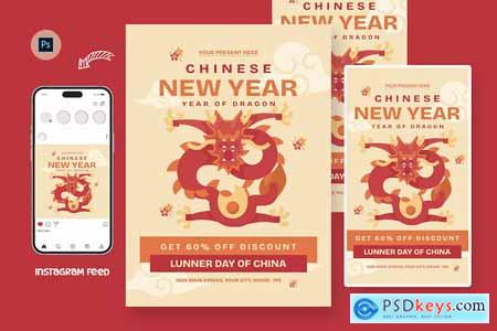 Fortune Chinese New Year Day Flyer Design