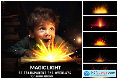 Magical book light Gift light PNG photo overlay