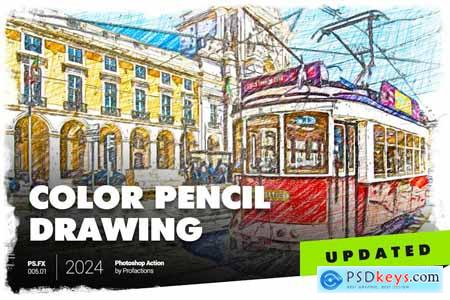 Color Pencil Drawing Photoshop Action