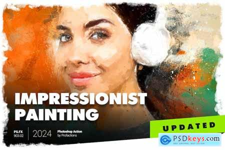 Impressionist Painting Photoshop Action