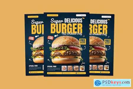 Super Delicious Burger Flyer