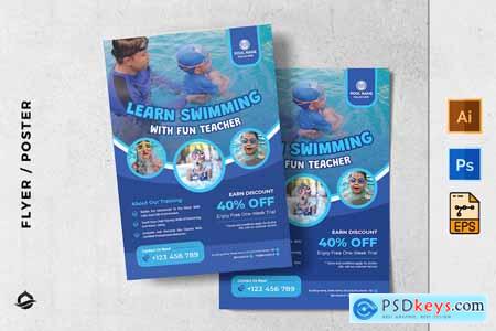 Children Swimming Class Flyer