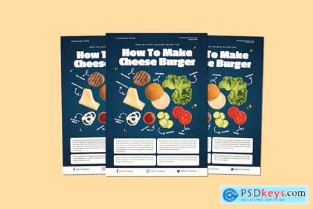 How To Make Cheese Burger Flyer