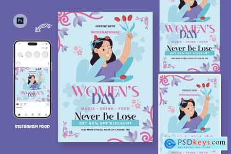 Powerful Womens Day Flyer Design Template