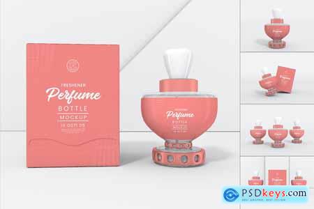 Perfume Spray Bottle Branding Mockup Set