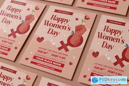 Happy Woman's Day Flyer