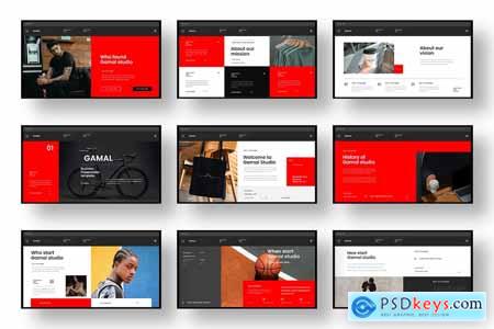 Gamal  Business PowerPoint Template