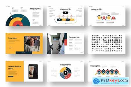 Rayos  Business PowerPoint Template