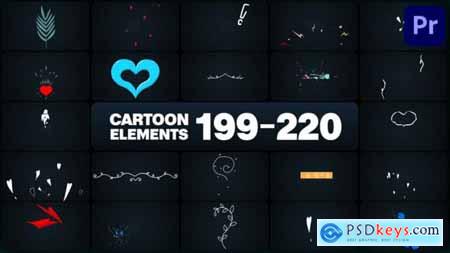 Cartoon Elements for Premiere Pro 50393068