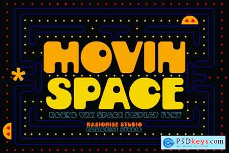Movin Space - Modern Y2K Display Font