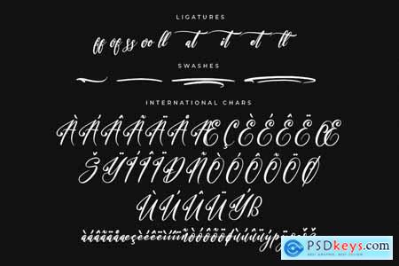 Bracetison Modern Handwritten Font