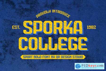Sporka College - Sport Font