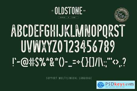 Oldstone - The Rounded Letterpress Font