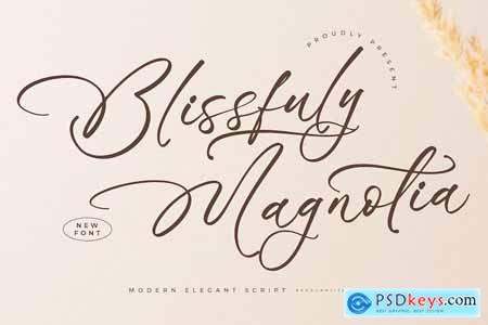 Blissfuly Magnotia Modern Elegant Serif Font