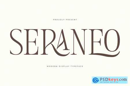 Seraneo Modern Display Typeface Font