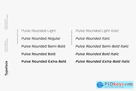 Pulse Rounded - A Modern Typeface