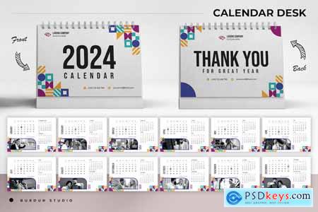 Minimalist Creative Calendar Desk 2024