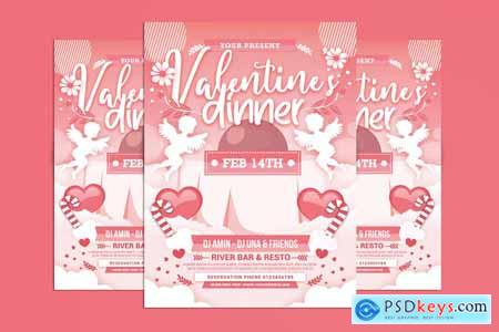 Valentines Day Dinner Flyer