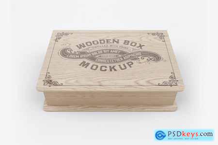 Wooden Box Mockup