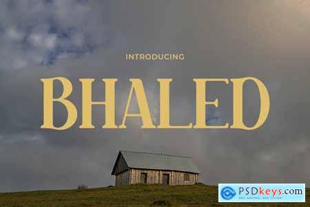 Bhaled - Retro Spirit with a Elegant Modern Font