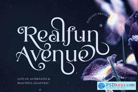 Realfun Avenue - Elegant Decorative Serif