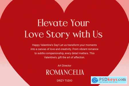 Romancelia - Romantic Display Condensed Font