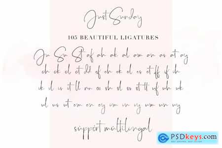 Just Sunday - Elegant Luxury Font