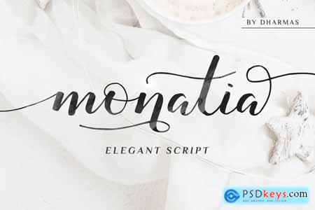 Monatia - Handwritten Elegant Script