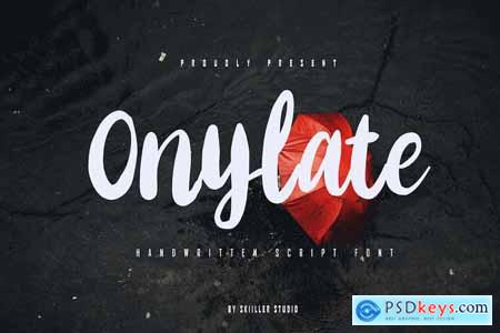 Onylate - Handwritten Script Font