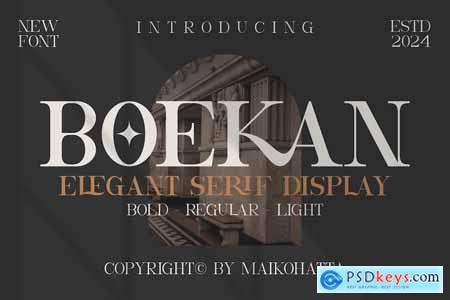 Boekan - Elegant Serif Display
