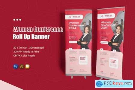 Women Conference Roll Up Banner