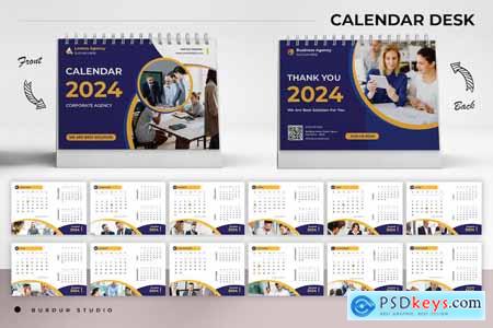 Business Agency Calendar Desk 2024