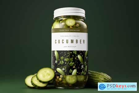 Cucumber Jar Mockup