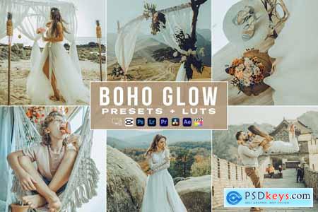 Boho Glow Luts Video Presets Mobile & Desctop