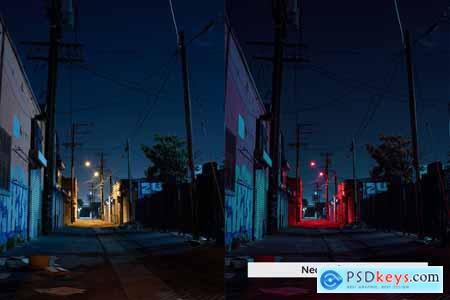 20 City Neon Lightroom Presets and LUTs